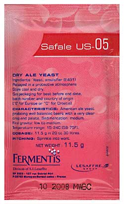 Safale #US-05 Ale Yeast